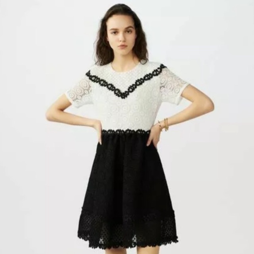 Maje Dress｜New with Tags ｜Renald lace skater dress